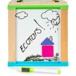 Drewniana kostka edukacyjna tablica - ECOTOYS 2 tablica sorter mula ECOTOYS