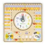 Drewniana tablica manipulacyjna kalendarz - ECOTOYS 2 2 241