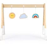 Stojak edukacyjny drewniany dla niemowląt - ECOTOYS 2 2 335