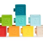 Miękkie gumowe klocki sensoryczne dla dzieci - HUANGER 2 Gumowe klocki sensoryczne - kupuj w sklepie Magia Zabawek