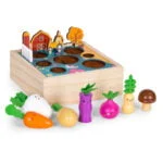 Drewniana skrzynia z warzywami ogródek farma - ECOTOYS 2 2 402