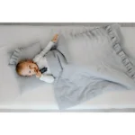 Pościel muślinowa z wypełnieniem 80x100 siwa - Pulp 4 Pościel muślinowa z wypełnieniem 80x100 siwa