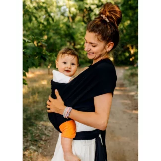 Chusta do noszenia dziecka czarna