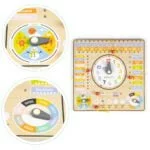 Drewniana tablica manipulacyjna kalendarz - ECOTOYS 3 3 241