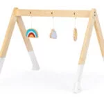 Stojak edukacyjny drewniany dla niemowląt - ECOTOYS 3 3 333