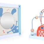 Drewniana kostka edukacyjna z klockami - ECOTOYS 3 3 351