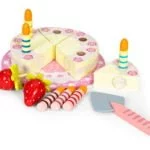 Zestaw drewniany tort na rzepy 16 el. - ECOTOYS 3 3 467