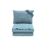 Pościel muślinowa z wypełnieniem 80x100 niebieska - Pulp 1 Pościel muślinowa z wypełnieniem 80x100 niebieska