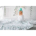 Kocyk muślinowy listki - Pulp 4 Kocyk muślinowy listki