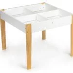 Stolik i krzesełka dla dzieci z drewna - ECOTOYS 4 4 197