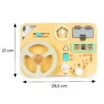 Drewniana tablica manipulacyjna kierownica - ECOTOYS 4 4 425