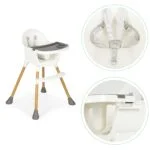 Krzesełko do karmienia białe - ECOTOYS 4 4 465