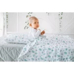 Kocyk muślinowy listki - Pulp 3 Kocyk muślinowy listki