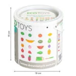 Drewniane owoce do krojenia 20 el.- ECOTOYS 5 5 138
