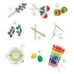 Zestaw muzyczny 14 instrumentów + torba - ECOTOYS 5 5 199
