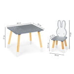 Stół stolik + 2 krzesła meble dla dzieci - ECOTOYS 5 5 328