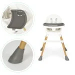 Krzesełko do karmienia białe - ECOTOYS 5 5 450
