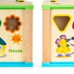 Drewniana kostka edukacyjna tablica - ECOTOYS 6 6 164