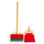 Drewniany zestaw do sprzątania wózek xxl - ECOTOYS 6 6 169