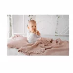 Pościel muślinowa z wypełnieniem 80x100 beżowa - Pulp 3 Poduszka muślinowa beżowa