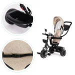 Rowerek trójkołowy obracane siedzisko beżowy - ECOTOYS 6 6 284