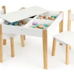 Stolik i krzesełka dla dzieci z drewna - ECOTOYS 7 7 119