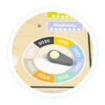 Drewniana tablica manipulacyjna kalendarz - ECOTOYS 7 7 143
