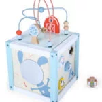 Drewniana kostka edukacyjna z klockami - ECOTOYS 7 7 212