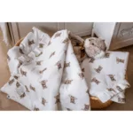 Pościel muślinowa z wypełnieniem 80x100 misie - Pulp 4 Pościel muślinowa z wypełnieniem 80x100 misie