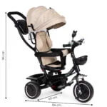 Rowerek trójkołowy obracane siedzisko beżowy - ECOTOYS 8 8 202