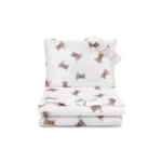 Pościel muślinowa z wypełnieniem 80x100 misie - Pulp 1 Pościel muślinowa z wypełnieniem 80x100 misie