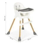 Krzesełko do karmienia białe - ECOTOYS 9 9 171