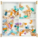 Stolik i krzesełka dla dzieci z drewna - ECOTOYS 9 9 77