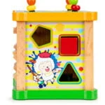 Drewniana kostka edukacyjna dla dzieci - ECOTOYS 9 9 86