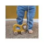 Lew Drewniana Zabawka na Sznurku