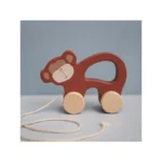 Małpka Drewniana Zabawka na Sznurku