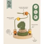 Dinozaur Labirynt z Koralików Drewnianych - Trixie 3 Dinozaur Labirynt z Koralików Drewnianych