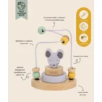 Myszka Labirynt z Koralików Drewnianych - Trixie 4 Myszka Labirynt z Koralików Drewnianych