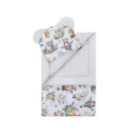 Komplet pościeli leśne zwierzaki tkanina szara