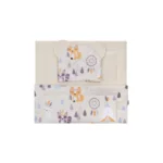 Komplet pościeli mali Indianie tkanina beż - BOCIOLAND 2 Komplet pościeli mali Indianie tkanina beż