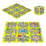 Mata piankowa dla dzieci miasto 9 elementów 90