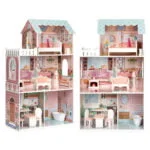 Duży domek dla lalek Barbie z kompletem mebelków ECOTOYS 1 Duży domek dla lalek z kompletem mebelków ECOTOYS