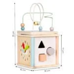Drewniana kostka edukacyjna sorter klocki - ECOTOYS 10 10 2