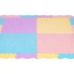 Mata piankowa kolorowa dla dzieci z płotkiem - IPLAY 4 4 19