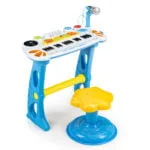 Keyboard organki pianinko z mikrofonem mp3 niebieskie - Multistore 4 4 44