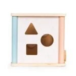 Drewniana kostka edukacyjna sorter klocki - ECOTOYS 6 6 28