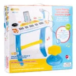 Keyboard organki pianinko z mikrofonem mp3 niebieskie - Multistore 6 6 37