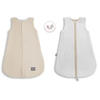 Dwustronny Śpiworek Muślinowy (0-4m) Sand