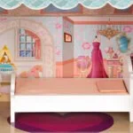 Duży domek dla lalek Barbie z kompletem mebelków ECOTOYS 8 8 12