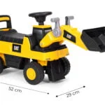 Jeździk koparka ładowarka Cat dla dzieci żółta - Multistore 10 10 9